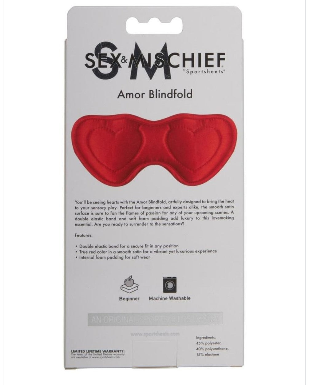Red Heart Blindfold
