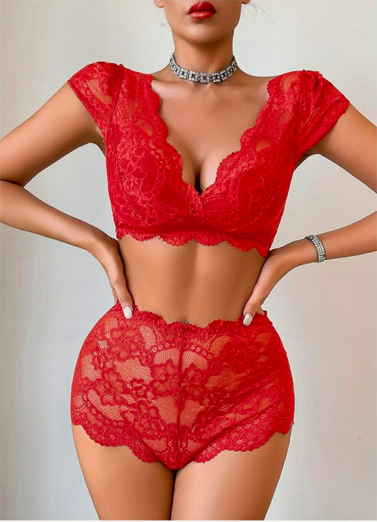 Sweet Dreams Two Piece - Red
