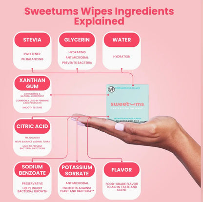 Sweetums Personal Wipes - Cinnamon Bun