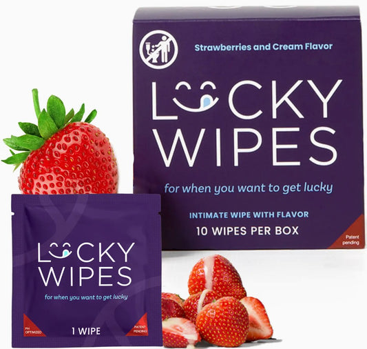 Lucky Wipes for Men - Strawberries & Cream