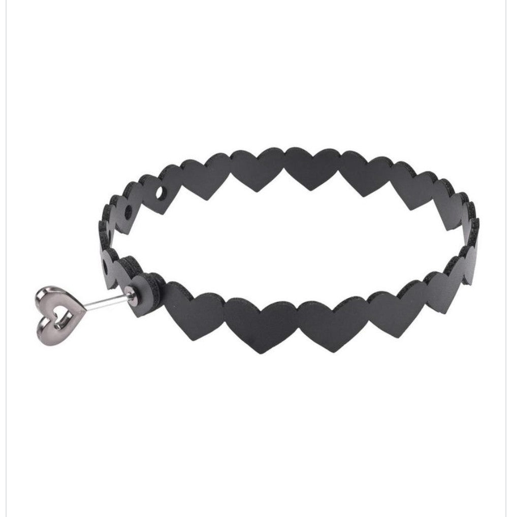 Heart Day Collar / Choker Style Necklace