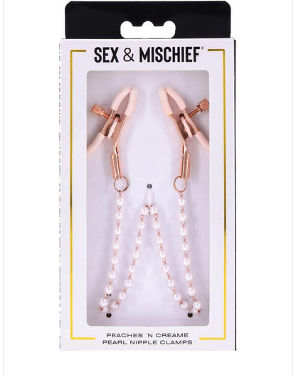 Peaches & Cream Pearl Nipple Clamps