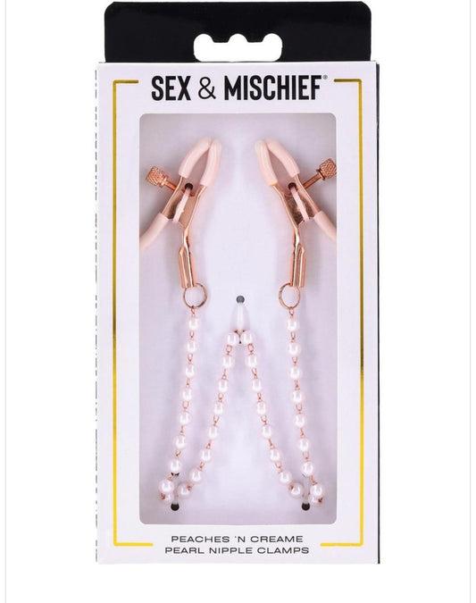 Peaches & Cream Pearl Nipple Clamps