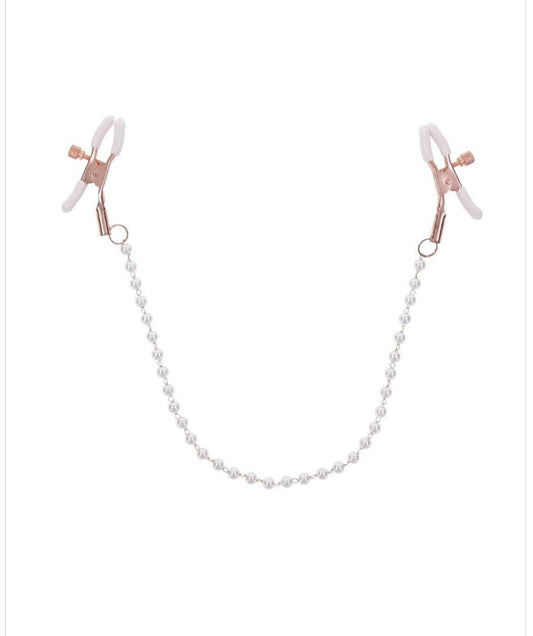 Peaches & Cream Pearl Nipple Clamps