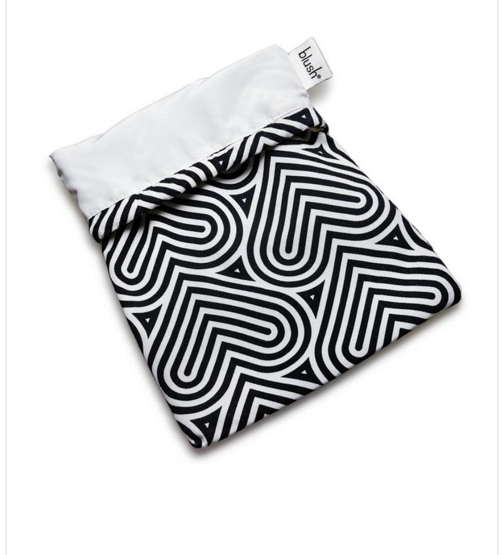 Toy Storage Bag - Cotton - Black & Cream