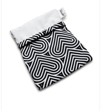 Toy Storage Bag - Cotton - Black & Cream