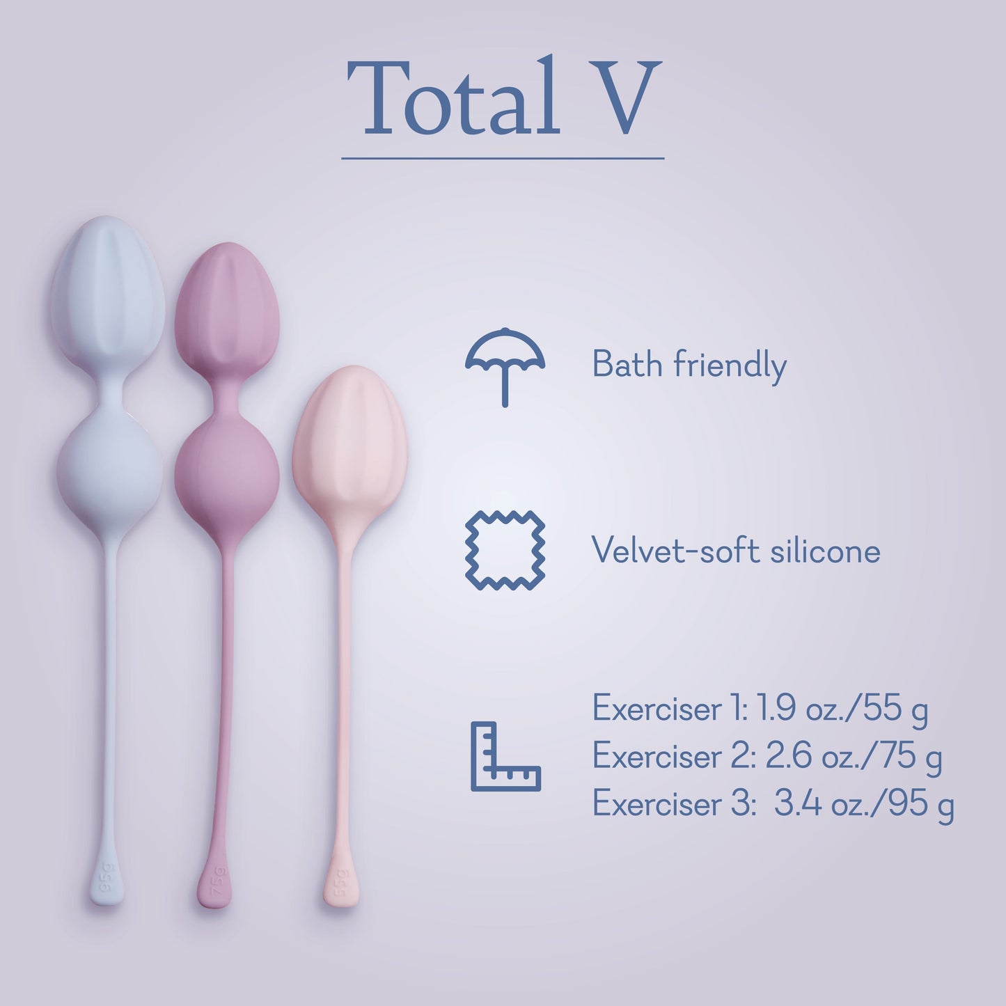 Total V Kegel Ball Set