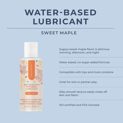 Water Based Lubricant 2oz - Sweet Maple