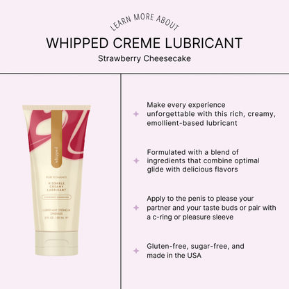 Whipped Creme Lubricant - Strawberry Cheesecake